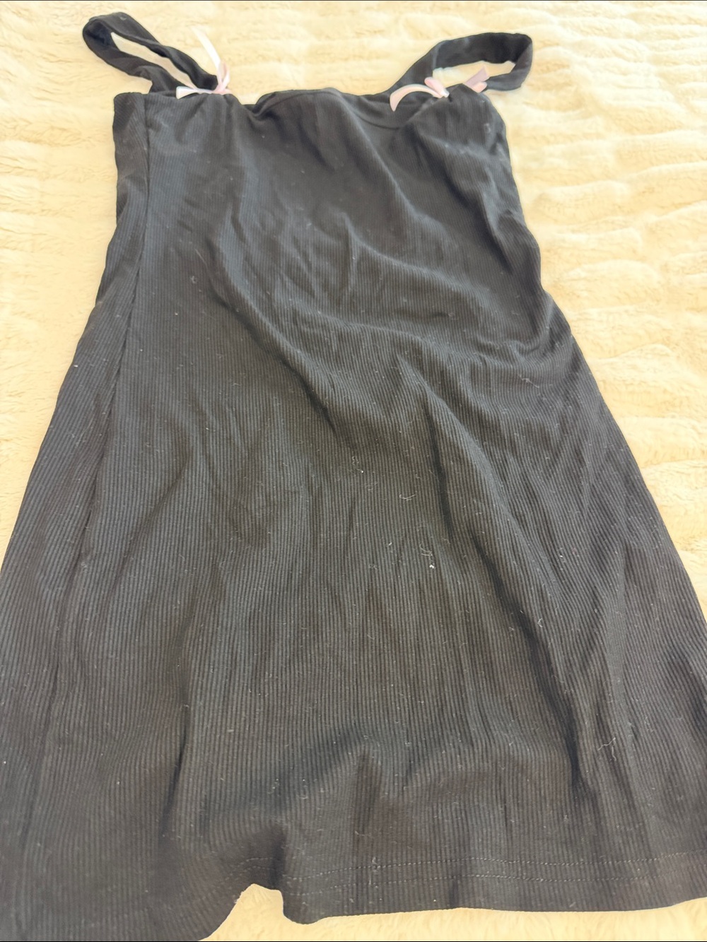 Black Ribbed dress will take offers